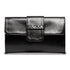 Clutch nera in similpelle con applicazione borchie piatte Lora Ferres, Borse e accessori Donna, SKU b514000034, Immagine 0